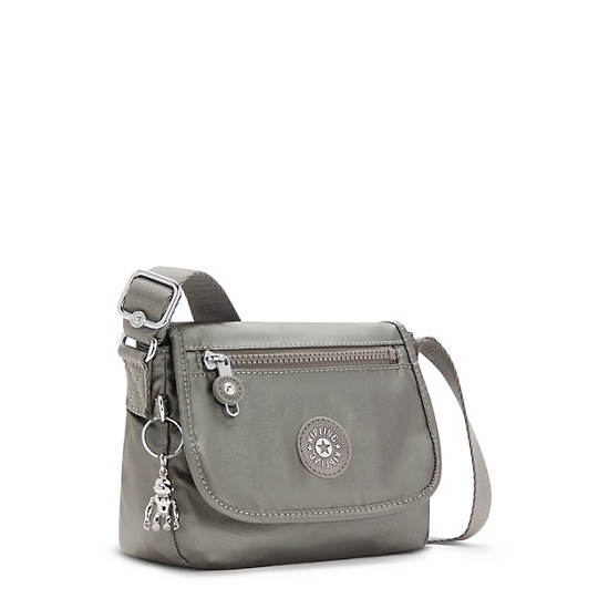 Kipling Sabian Metallic Crossbody Mini Çanta Gri | TR 1868WN